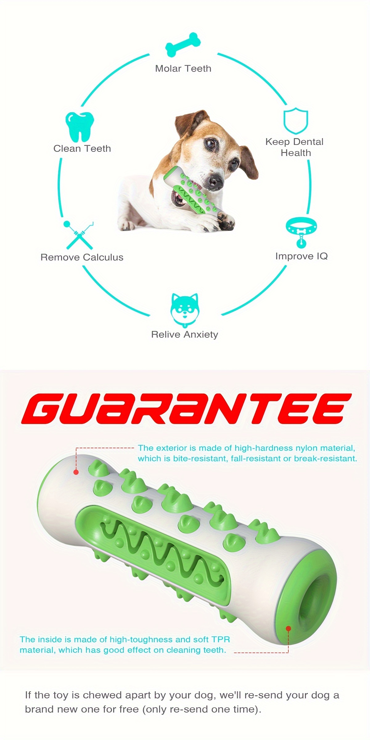 Gumowa Szczotka do Czyszczenia Zębów Tropilo - obrazek 6